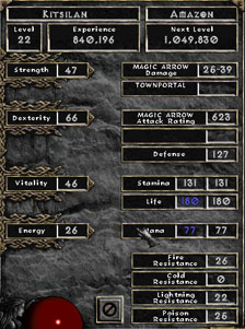 level 22 stats
