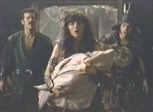 autolycus, meg and joxer with baby