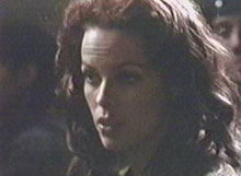 closeup of the crab woman