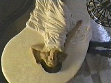 gabrielle reclining on yin-yang bed