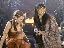 xena, jana, hot tub